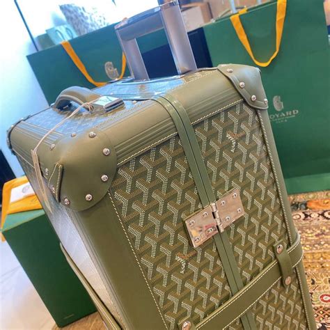 goyard luggage green|goyard luggage carry on.